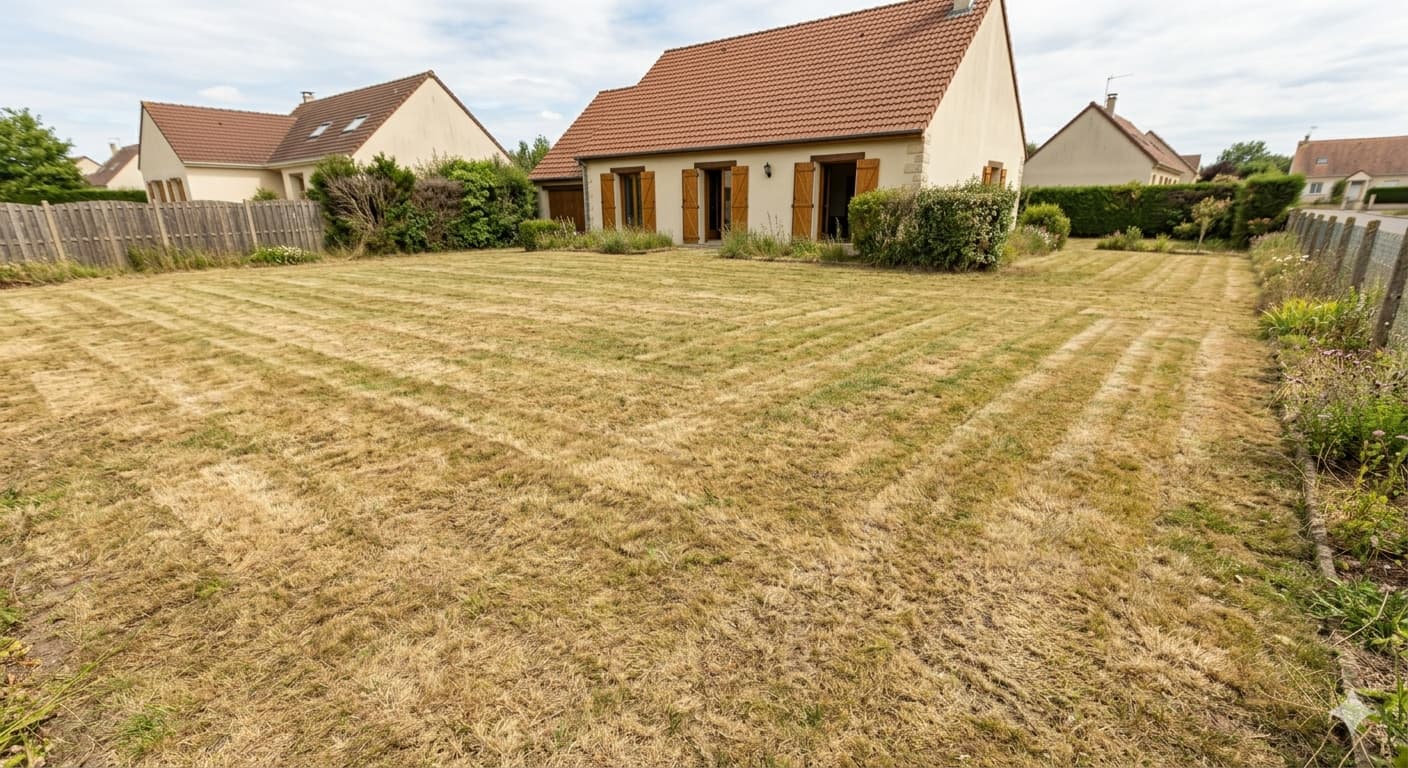 Gazon avant remise en état Hanami — Noël P.